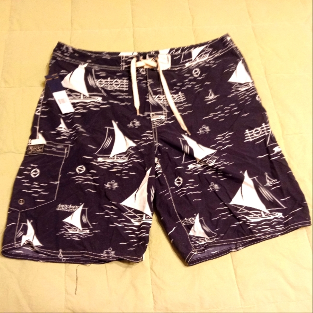 NWT Polo Ralph Lauren nautical sailing board shorts